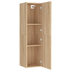 Acheter vidaXL Meuble TV Chêne sonoma 30,5x30x110 cm Bois d’ingénierie