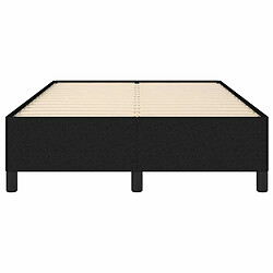 Maison Chic Lit adulte - Lit simple Cadre de lit,Structure du lit Contemporain Noir 120x200 cm Tissu -MN32348 pas cher