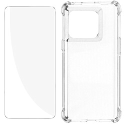 Avizar Pack Protection Oneplus 10T Coque Renforcée + Verre Trempé Transparent