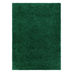 RUGSX Tapis SOFFI shaggy 5cm bouteille verte 140x190 cm