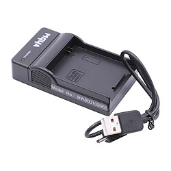 vhbw Chargeur USB de batterie compatible avec Sony DCR-IP220, DCR-IP220E, DCR-IP220K, DCR-PC106 batterie appareil photo digital, DSLR, action cam