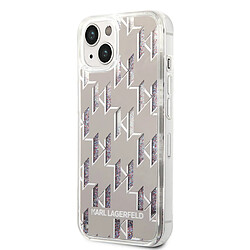 Karl Lagerfeld Coque arrière en TPU pour iPhone 14 - Argent