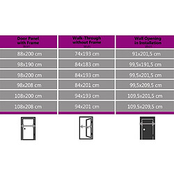 vidaXL Porte d'entrée Blanc 98x200 cm pas cher