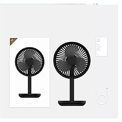 Acheter Universal Ventilateur de bureau USB 5W 4000mAh USB rechargeable 3 modes Vitesse du vent Refroidissement Vibration Ventilateur noir 3 ventilateurs couleur