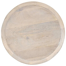 vidaXL Table d'appoint Ø60x75 cm Bois de manguier massif