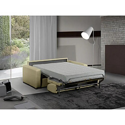 Avis Inside 75 Canapé lit 3-4 places MASTER convertible EXPRESS 160 cm Cuir Beige MATELAS 18 CM INCLUS