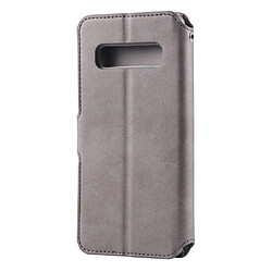 Avis Wewoo Housse Coque Pour Galaxy S10 5G AZNS Étui en cuir avec rabat magnétique et texture de mollet porte et logements cartes et cadre photo Gris