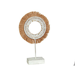 Figurine Décorative Romimex Beige Naturel 9 x 48 x 29 cm Avec franges Disco