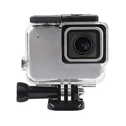 Wewoo Boitiers GoPro Pour boîtier GoPro HERO7 blanc / argentéboîtier de protection latéral creux avec bouclemonture de base et vis transparent