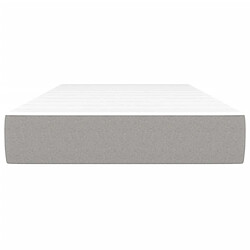 Avis Maison Chic Matelas de lit à ressorts ensachés, Matelas doux Gris clair 90x200x20cm Tissu -GKD69963