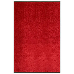 vidaXL Paillasson lavable Rouge 120x180 cm