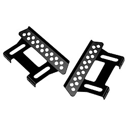 2pcs alliage panneau côté pédale pédale pour Axial SCX10 1/10 RC voiture noire