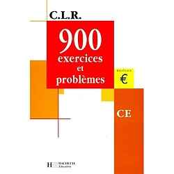 900 exercices et problèmes, CE : livre de l'élève, euro - Occasion