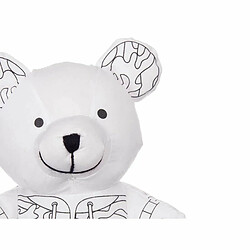 Acheter Pincello Peluche à colorier Blanc Noir Tissu 17 x 21 x 12 cm Ours (8 Unités)