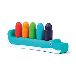 Avis LUDI Crayons lavable de bain avec support