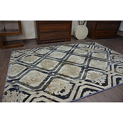 RUGSX Tapis DROP JASMINE 031 Brouillard Bleu foncé 133x190 cm