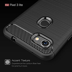 Avis Wewoo Coque en TPU antichoc fibre de carbone texture brossée pour Google Pixel 3 Lite (Gris)