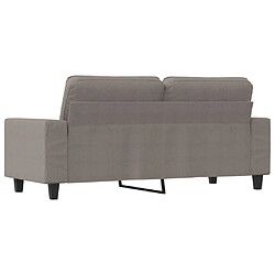 Acheter vidaXL Canapé à 2 places Taupe 140 cm Tissu