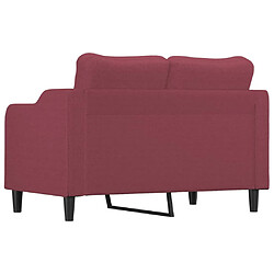 Maison Chic Canapé à 2 places,Sofa de Salon,Canapé droit Rouge bordeaux 120 cm Tissu -GKD419618 pas cher