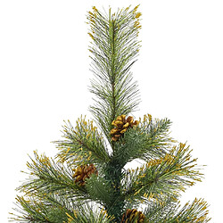 Avis vidaXL Sapin de Noël artificiel articulé avec pommes de pin 120 cm