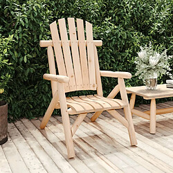 Maison Chic Chaise de jardin - Fauteuil d'extérieur 68x86x103 cm bois massif d'épicéa -MN69762