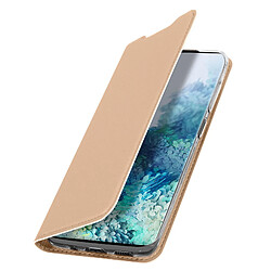 Étui Samsung Galaxy S20 Plus Porte-carte Support Vidéo Dux Ducis Rose Gold