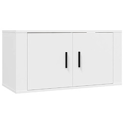 Avis vidaXL Ensemble de meubles TV 6 pcs Blanc Bois d'ingénierie