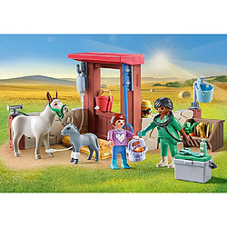 Playmobil® 71471 Vétérinaire avec animaux de la ferme pas cher