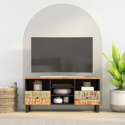 vidaXL Meuble TV 100x33x46 cm bois de récupération et d'ingénierie