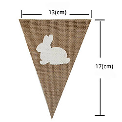 Acheter de pâques et Lapin Toile de Jute Bannière, Lapin de Pâques Suspendu Bruant Guirlande pour Décorations de Pâques, Printemps Soirée À Thème Faveurs