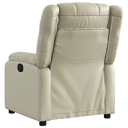 Avis Maison Chic Fauteuil Relax pour salon, Fauteuil inclinable Crème Similicuir -GKD22878