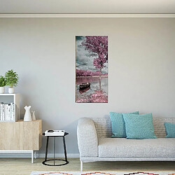 EPIKASA Impression sur Toile Arbre 8, Rose, Polyester, 70x3x100 cm