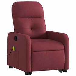 Avis Maison Chic Fauteuil Relax pour salon, Fauteuil inclinable de massage Rouge bordeaux Tissu -GKD29792