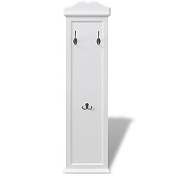 Decoshop26 Lot de 2 portemanteaux muraux en MDF Blanc DEC024185 pas cher