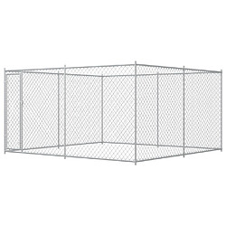 vidaXL Chenil extérieur pour chiens 383x383x185 cm