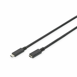 Câble USB-C Digitus AK-300210-015-S 1,5 m Noir