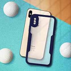 Avis Avizar Coque 360° pour iPhone XS Max Dos Rigide Protection Écran Souple Contour bleu