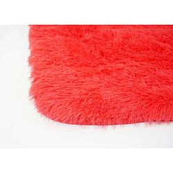 Avis Mendler Tapis HWC-F69, shaggy, épais, poil long, tissu/textile, cotonneux, doux, 230x160cm ~ rouge