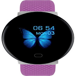 Wewoo Bracelet connecté D19 1,3 pouces TFT écran couleur montre intelligenterappel d'appel / surveillance de la fréquence cardiaque / de la pression artérielle / Oxymètre / du sommeil violet