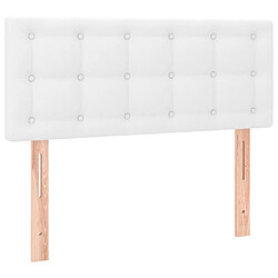 vidaXL Tête de lit Blanc 80x5x78/88 cm Similicuir