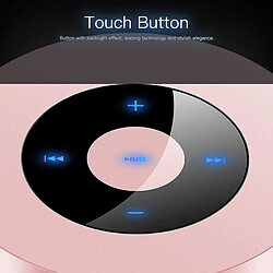 Universal Haut-parleur Bluetooth portable YH, mini-petit haut-parleur Bluetooth avec emplacement pour carte SD, entrée AUX 3,5 mm pour téléphone mobile (or rose) pas cher