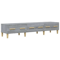 vidaXL Meuble TV Sonoma gris 150x34,5x30 cm Bois d'ingénierie