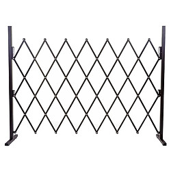 Mendler Grillage HWC-B34, grille protectrice télescopique, aluminium marron ~ hauteur 153cm, largeur 28-200cm