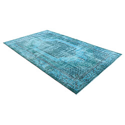 Vidal Tapis de laine 284x155 turquoise Ultra Vintage pas cher