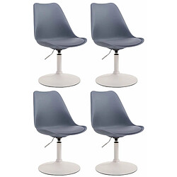 Non Lot de 4 chaises de salle à manger Maverick W plastique