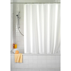 WENKO Rideau de douche Uni - PEVA - 120 x 200 cm - Blanc