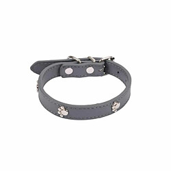 Paris Prix Collier Fantaisie pour Chien Pattes 35cm Anthracite