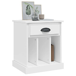 Avis vidaXL Tables de chevet 2 pcs blanc 43x36x50 cm