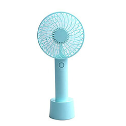 Ventilateur Portatif Rechargeable À 3 Vitesses Avec Câble Et Base Micro USB, Mini Ventilateur Portatif Personnel D'Extérieur (E)