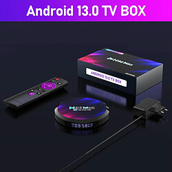 Box Android TV 8K Ultra HD Smart Media Player 4GB+64GB Avec Télécommande EU Plug YONIS pas cher